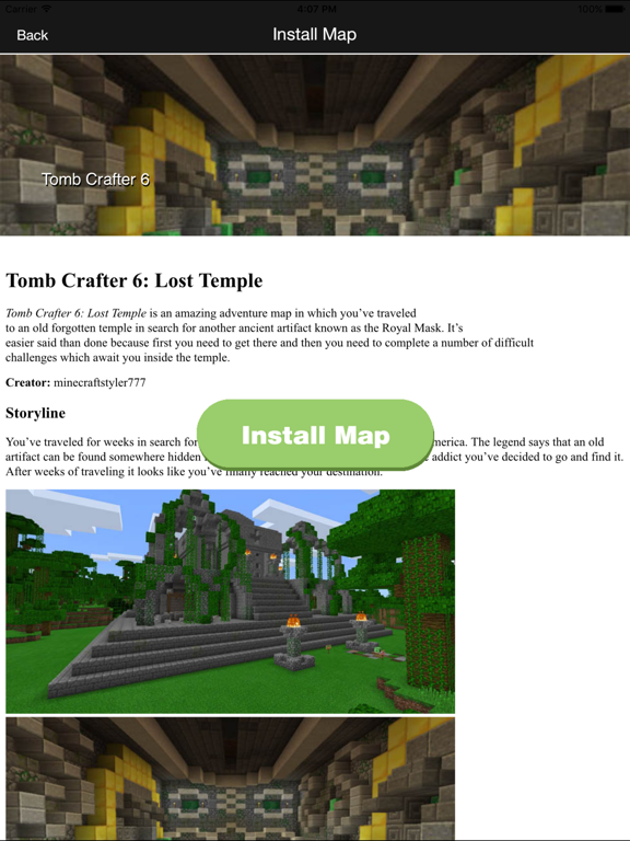 Best Maps For Minecraft Pe One Touch Install By Saliha Bhutta Ios United States Searchman App Data Information - download map of prison roblox life for mcpe on pc mac with