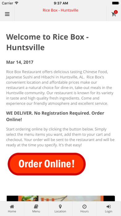 How to cancel & delete Rice Box Huntsville from iphone & ipad 1