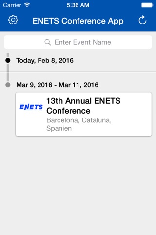 ENETS App screenshot 2