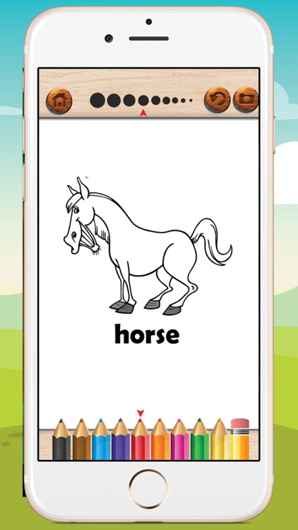 Game For Kids  Animal Coloring Book & Vocabulary screenshot-4