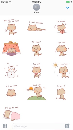 Ulrica The Sweet Cat English Stickers(圖3)-速報App