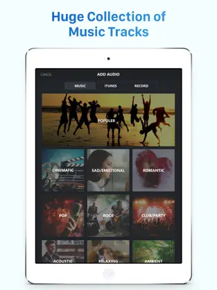 Obrázek 2 Editor de vídeo música – creación edición película iphone
