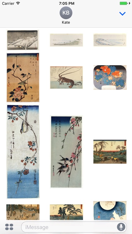 Hiroshige Artworks Stickers