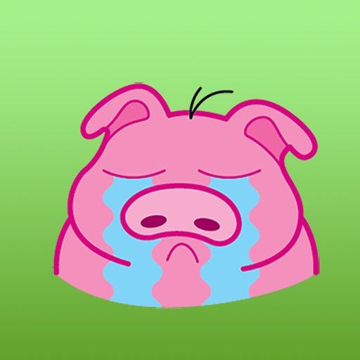 Bon - The Stupid Pig English Sticker iOS App