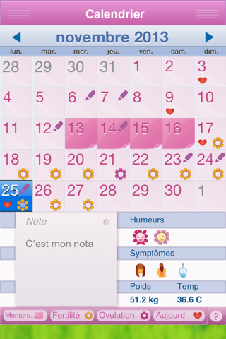 Period Diary Pro screenshot 2