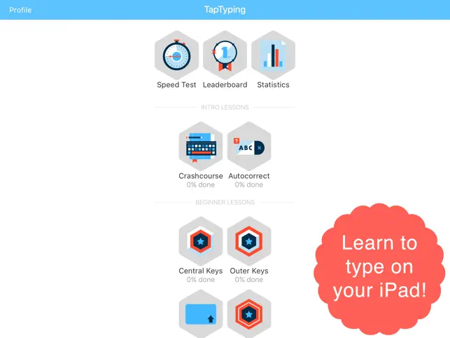 Captura 1 TapTyping - typing trainer iphone