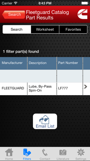 Fleetguard Filters Cross Reference Chart