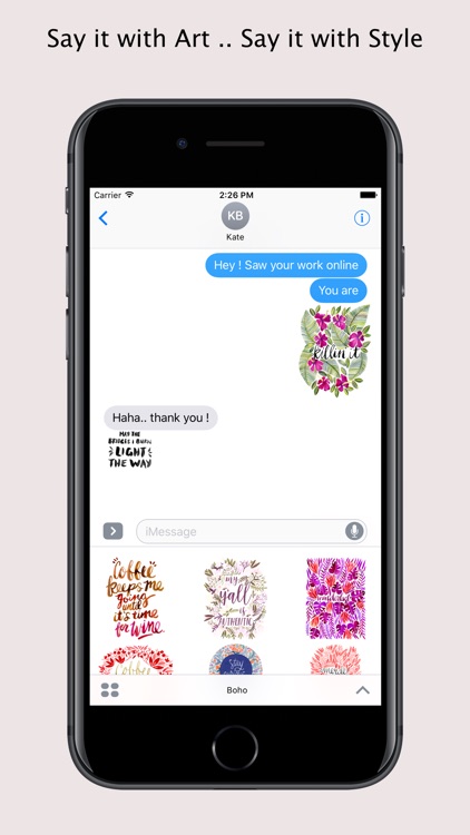 Boho - Redbubble sticker pack