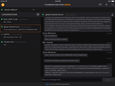 Refinitiv Eikon screenshot 4