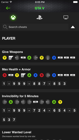 Cheats for GTA V - All Series Codes(圖2)-速報App