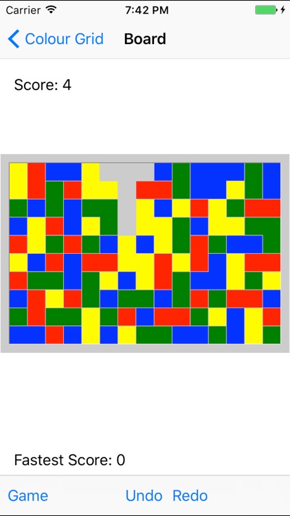 Blocks games - Colour grid board
