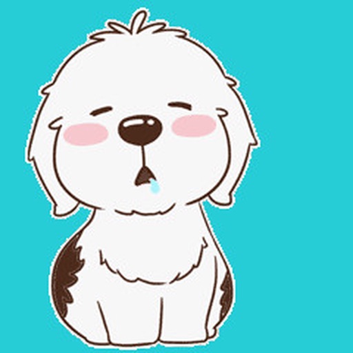 Animated Cute Chinese Dog Stickers For iMessage, Apps