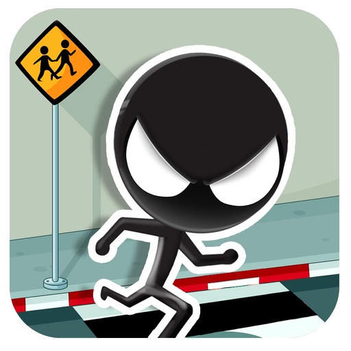 Stickman games: Stickman over road