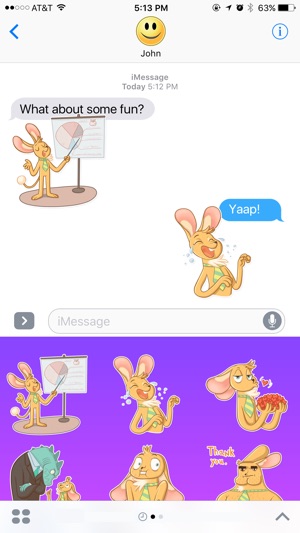 Yellow Rabbit and Friends Stickers(圖2)-速報App