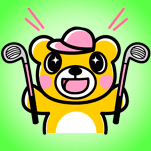 Golf Bear Stickers icon