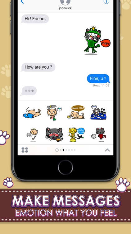 Crazy Catz Stickers Emoji Keyboard By ChatStick