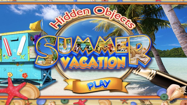 Summer Beach Vacation Objects - Hidden O