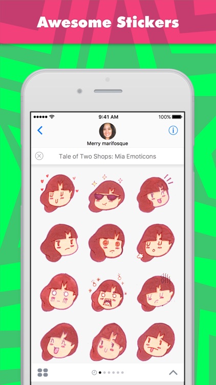 Tale of Two Shops: Mia Emoticons stickers