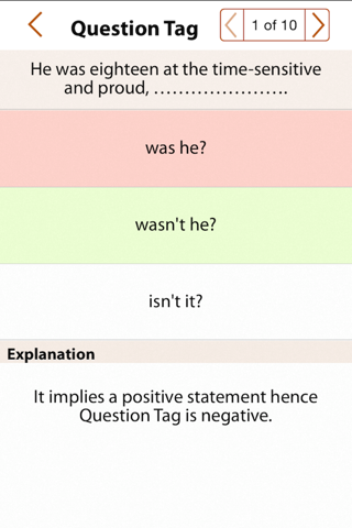 Grammar Express: Question Tag screenshot 4