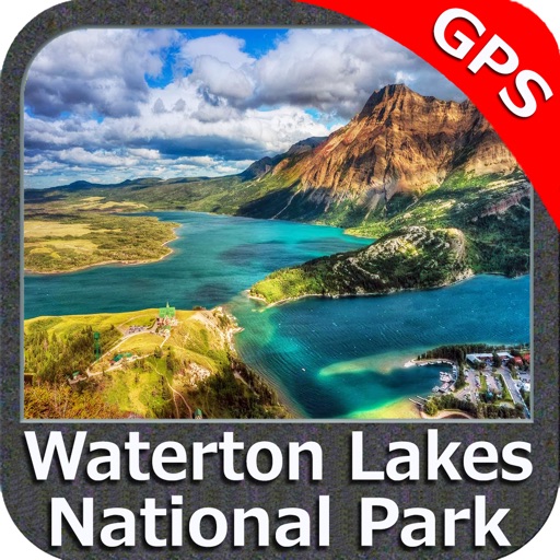 Waterton Lakes NP GPS charts Navigator