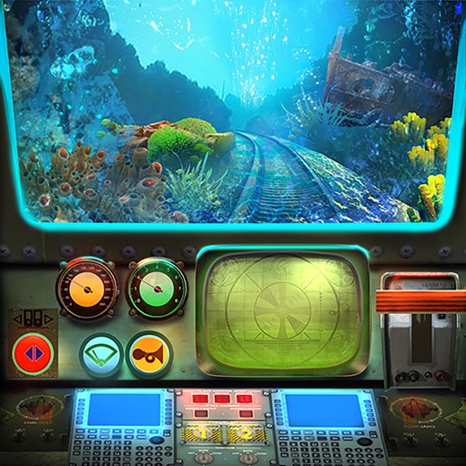 Underwater Train Driving Icon