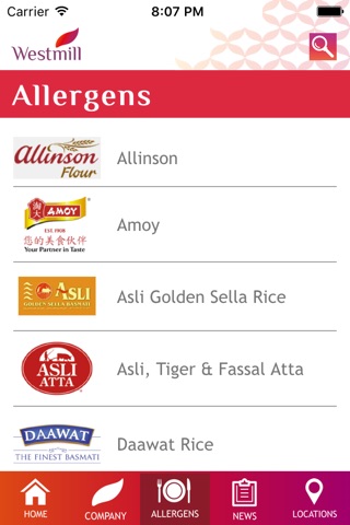 Westmill Foods Allergens screenshot 2