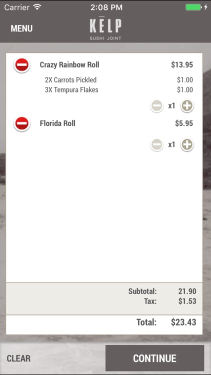 Kelp Sushi Joint App screenshot-4