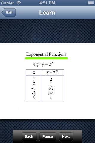 Algebra 1 - Exponents screenshot 2