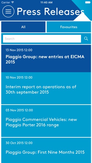 Piaggio Group Corporate App(圖4)-速報App