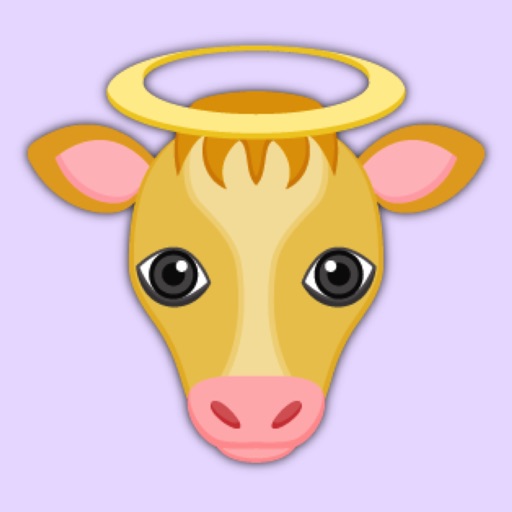 Solid Gold Cow Emoji Stickers