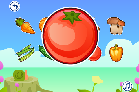 雪宝宝认蔬菜：儿童智力游戏大全1岁-2岁 screenshot 4