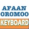 Afaan Oromoo Keyboard app makes typing Afaan Oromoo words fast and easy