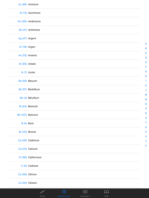 Screenshot #6 pour NuclideChart