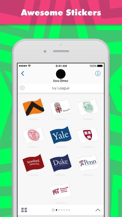 Ivy League stickers by Esra Olmez