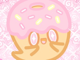 Donut Ghost stickers bring a lovable half ghost, half donut character to your messages