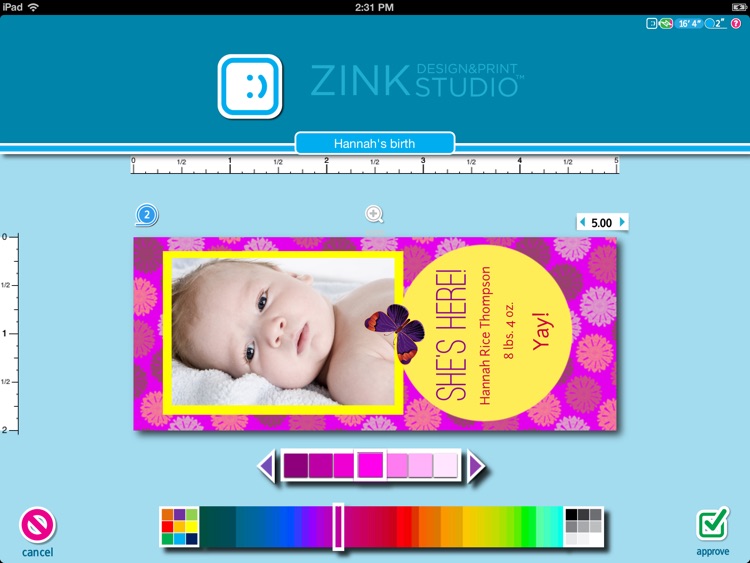 ZINK Design & Print Studio for iPad