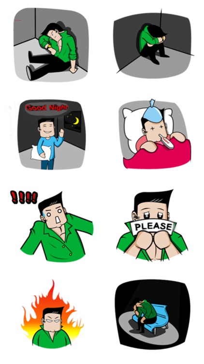 Stylish Man Stickers! screenshot-3