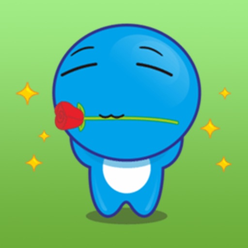 Lovely Blue Stickers icon