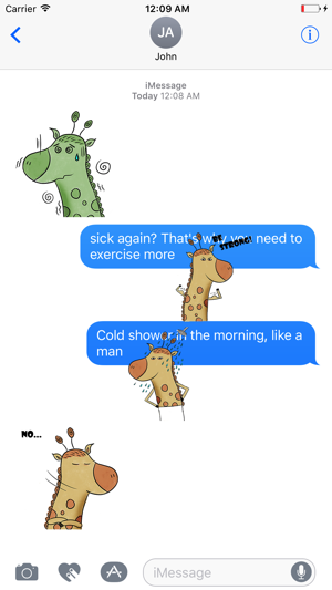 Mr Giraffe Animated Stickers(圖5)-速報App