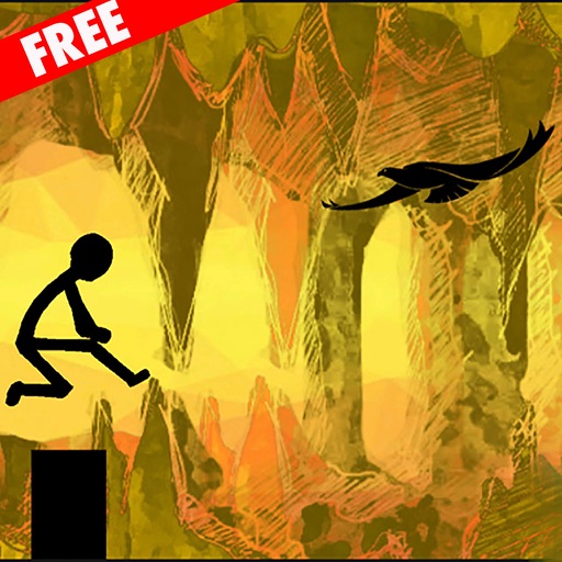 VR Cave Runner : Stick Man Free