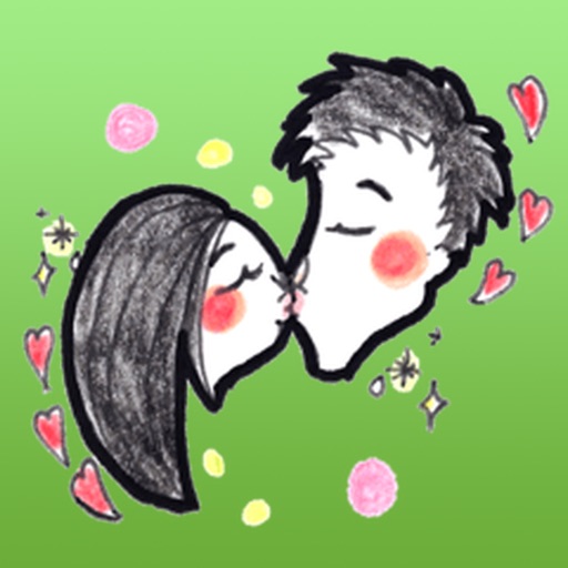 Cute Couple In Love Stickers Pack icon