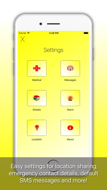 Emergency-ICE: Medical ID, Alarm, SMS, Location screenshot-2