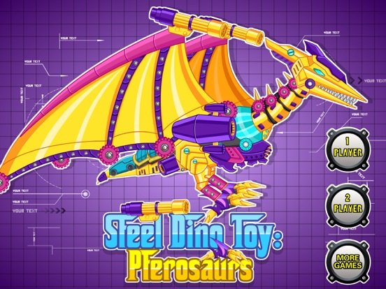 Steel Dino Toy:Mechanic Pterosaurs - 2 player game на iPad