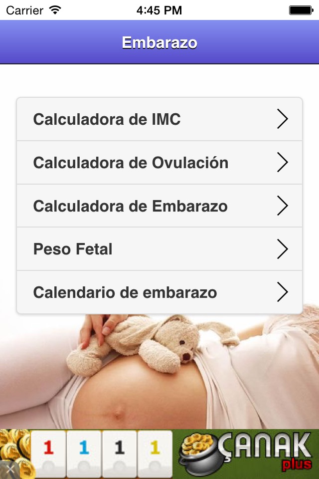 Calculadoras de embarazo screenshot 2