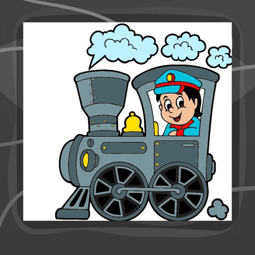 Train Coloring Book iOS App