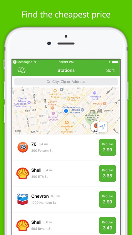Fuelzee - Cheap Gas Prices and Gas Station Finder