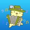 Cat And Music Sticker