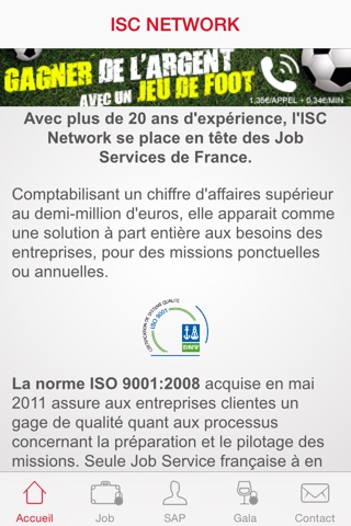 ISC Network - 1ère Job Service de France screenshot 2