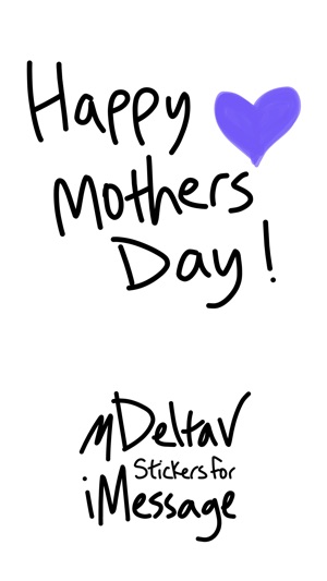 Mother's Day stickers for iMessage - pho