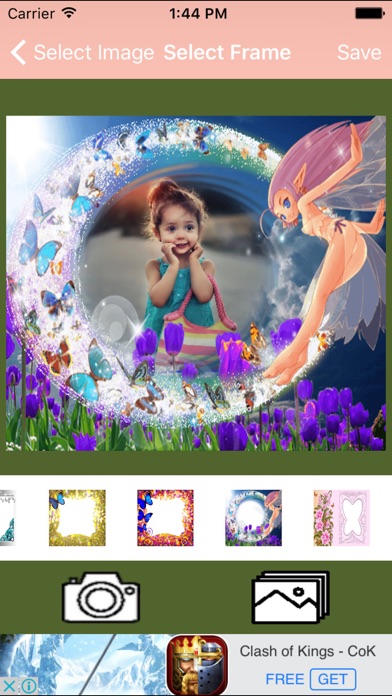 How to cancel & delete Cute Butterfly  Photo Frame And Pic Collage from iphone & ipad 2